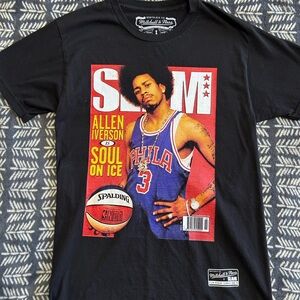 Mitchell & Ness Black Allen Iverson Graphic Tee